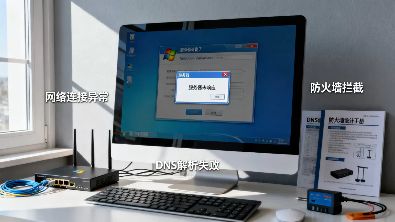 w7电脑设置服务器未响应怎么解决,常见故障原因有哪些? w7电脑设置服务器未响应怎么解决,常见故障原因有哪些?