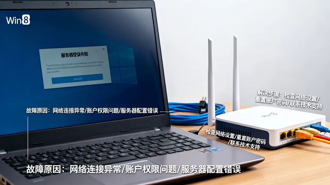 Win8服务器登录失败是什么原因,服务器连不上怎么办 Win8服务器登录失败是什么原因,服务器连不上怎么办