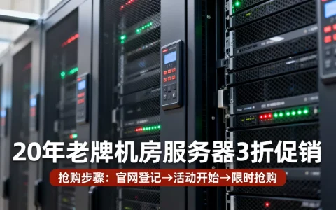 20年老牌机房服务器3折促销靠谱吗？,怎么抢？