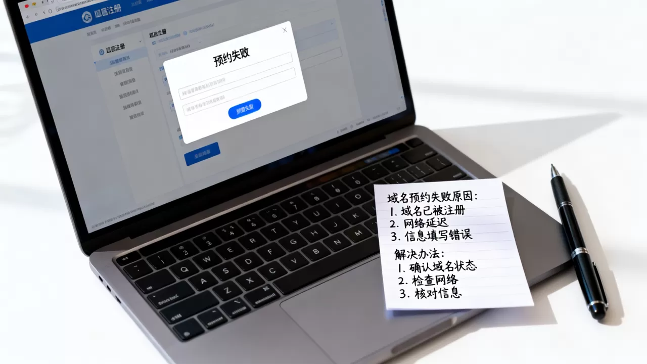 预约域名为什么总是失败,有哪些解决办法? 预约域名为什么总是失败,有哪些解决办法?