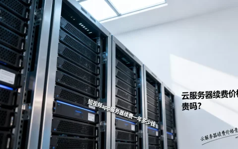 短视频app服务器续费一年多少钱，云服务器续费价格贵吗？