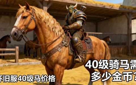 怀旧服40级骑马需要多少金币，魔兽世界怀旧服40级马多少钱？