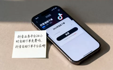 抖音业务平台24小时自助下单免费吗，抖音自助下单平台在哪
