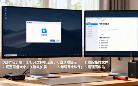 虚拟机D盘空间不足如何扩容，电脑C盘空间不足怎么清理
