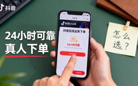 抖音在线业务真人下单24小时可靠吗，怎么选？