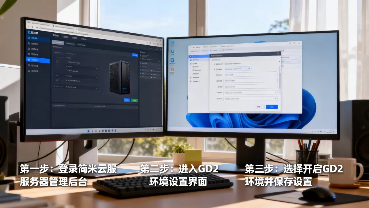 简米云服务器GD2环境怎么开启,操作步骤有哪些? 简米云服务器GD2环境怎么开启,操作步骤有哪些?