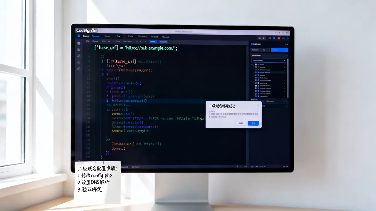 CodeIgniter如何配置二级域名?,二级域名绑定方法。 CodeIgniter如何配置二级域名?,二级域名绑定方法。