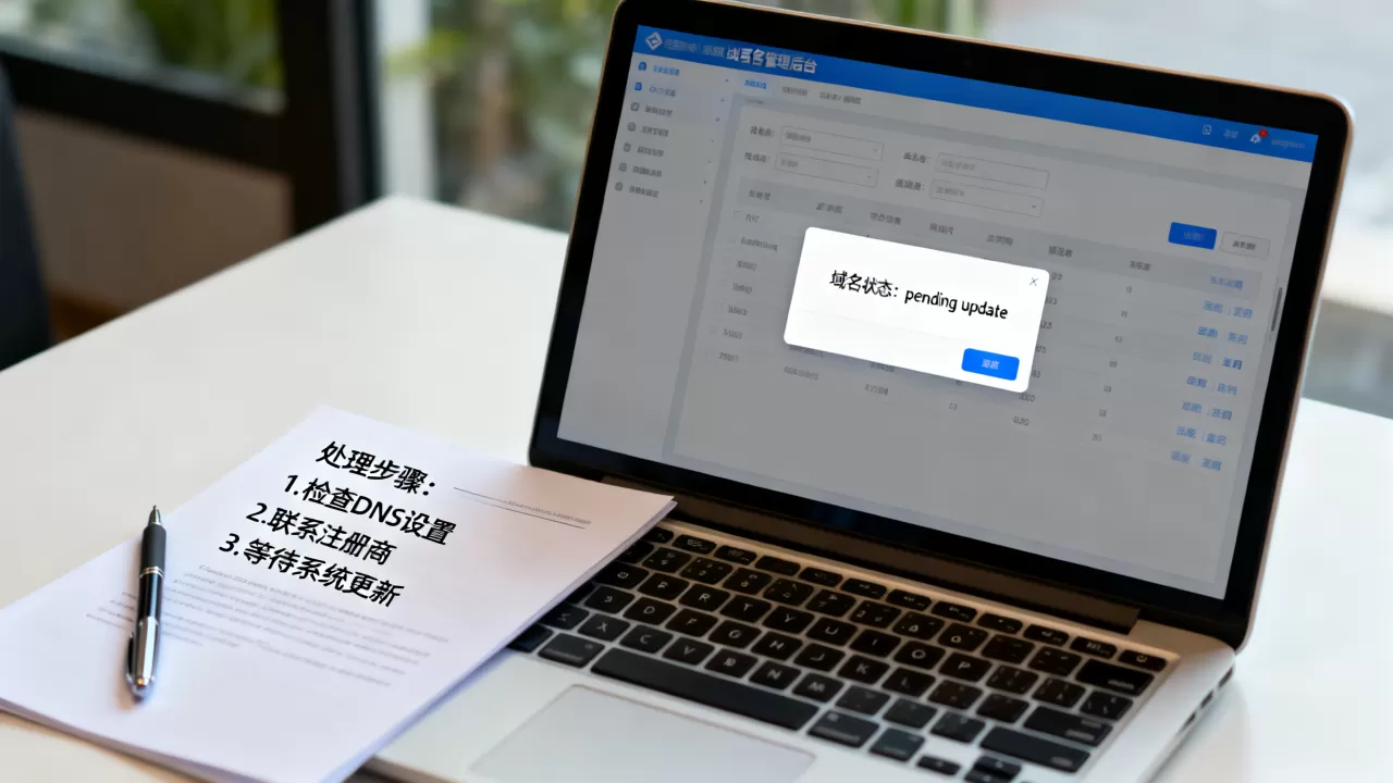 域名pending update怎么处理,一般多久恢复? 域名pending update怎么处理,一般多久恢复?