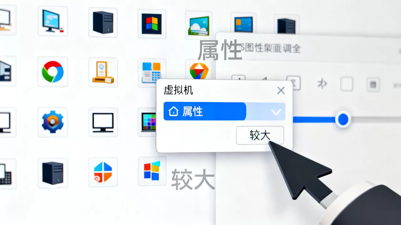 虚拟机图标大小怎么调,虚拟机桌面图标太小如何放大? 虚拟机图标大小怎么调,虚拟机桌面图标太小如何放大?