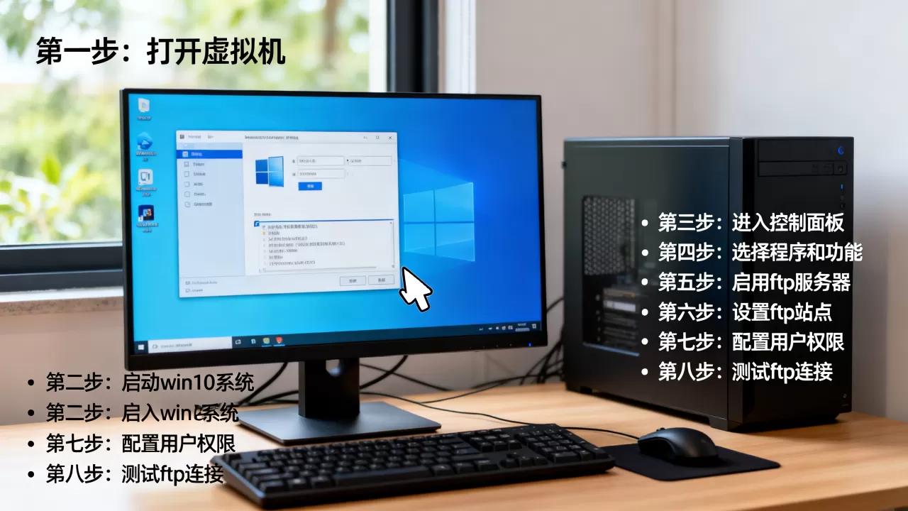 虚拟机中win10怎么搭建ftp服务器,具体步骤是什么 虚拟机中win10怎么搭建ftp服务器,具体步骤是什么