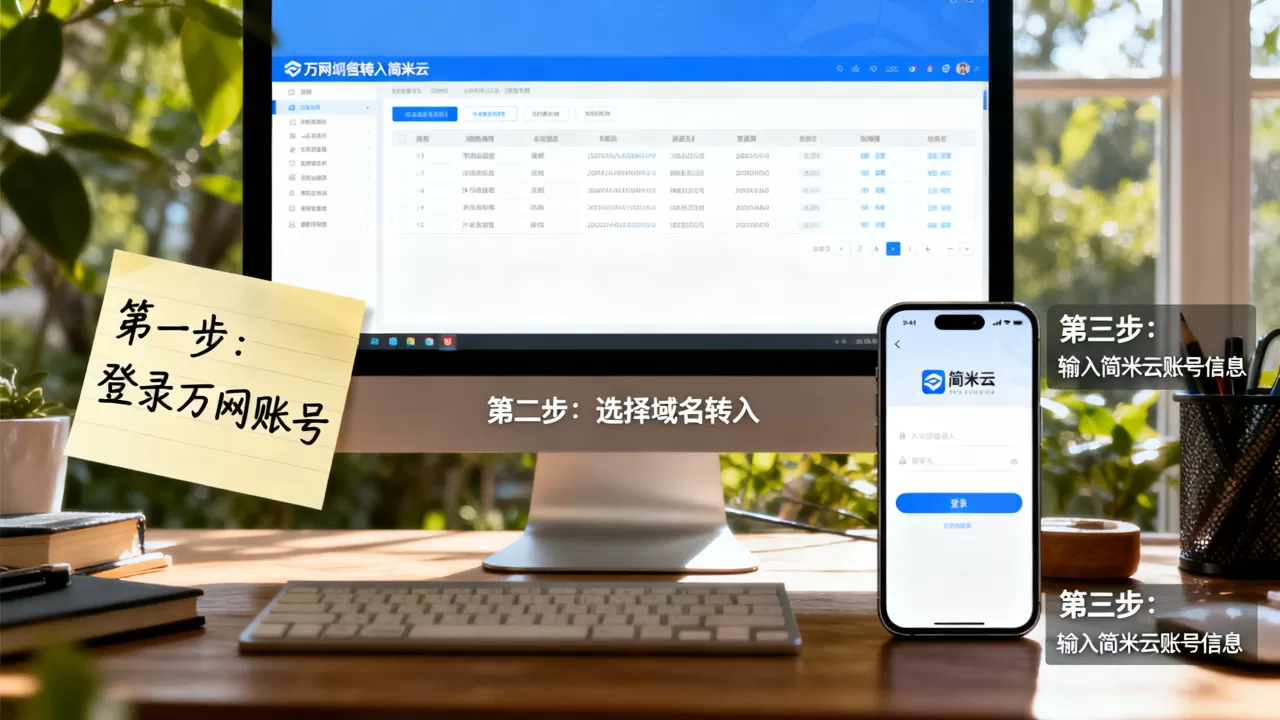 万网域名转入简米云流程复杂吗,具体怎么操作? 万网域名转入简米云流程复杂吗,具体怎么操作?