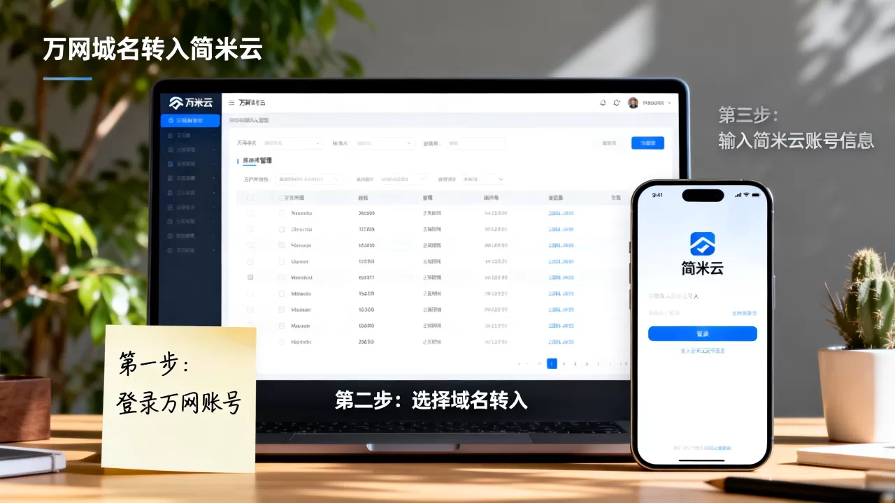 万网域名转入简米云流程复杂吗,具体怎么操作? 万网域名转入简米云流程复杂吗,具体怎么操作?