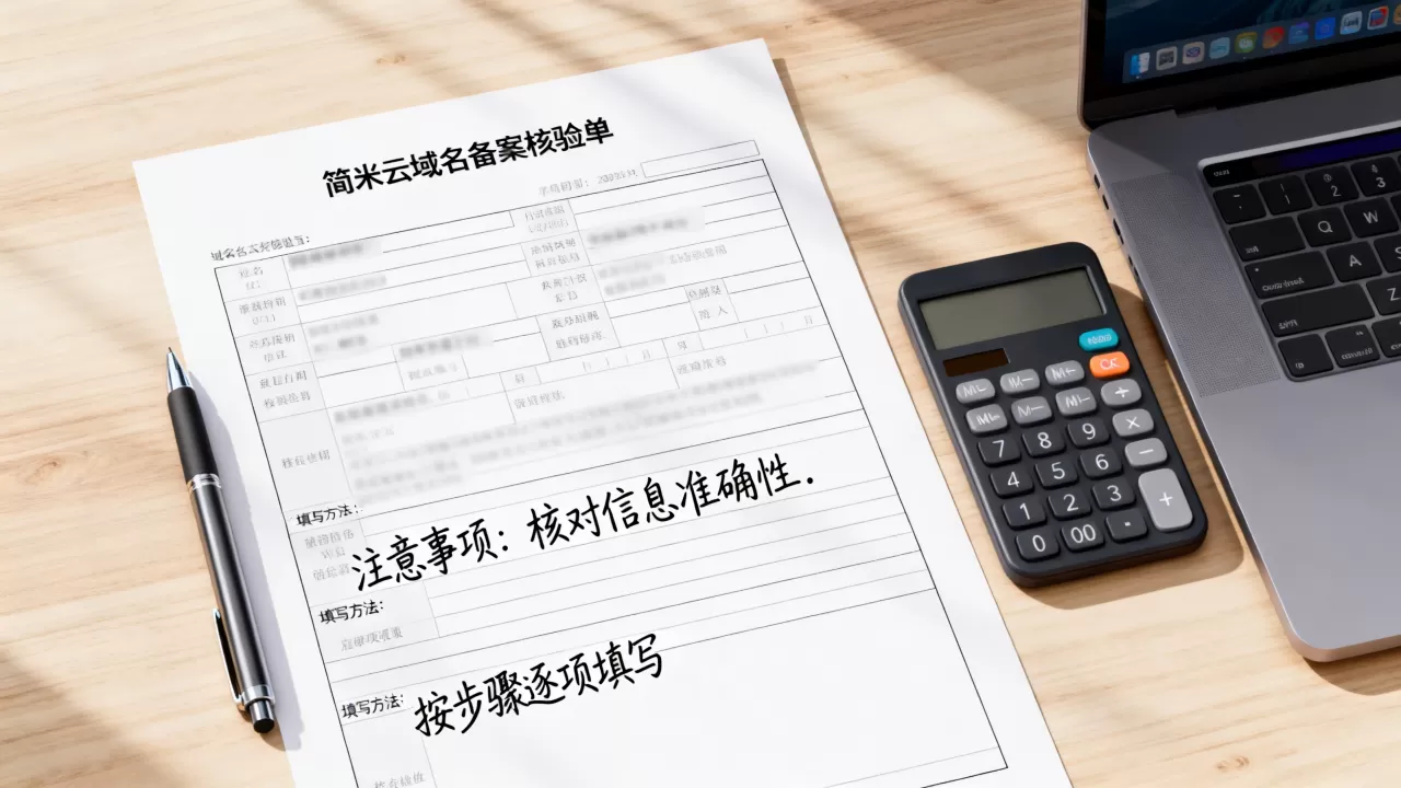 简米云域名备案核验单有哪些注意事项,域名备案核验单怎么填 简米云域名备案核验单有哪些注意事项,域名备案核验单怎么填