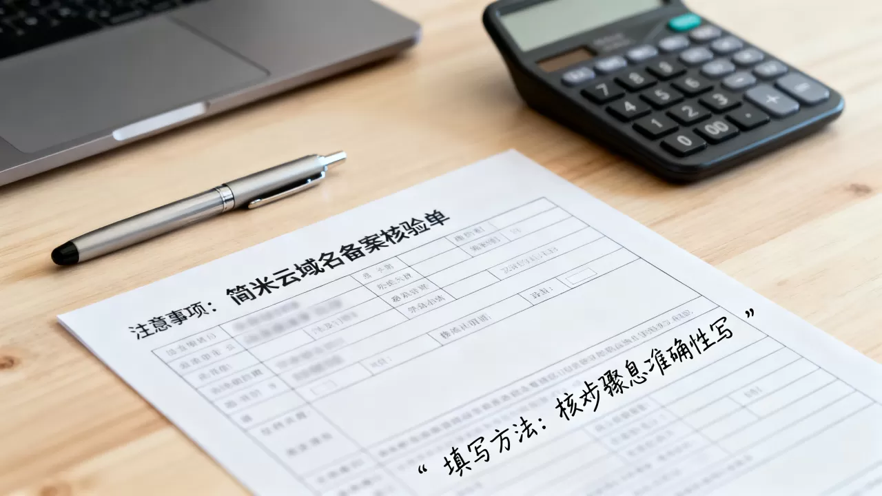 简米云域名备案核验单有哪些注意事项,域名备案核验单怎么填 简米云域名备案核验单有哪些注意事项,域名备案核验单怎么填