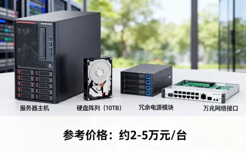服务器主要有哪些设备组成，多少钱一台合适？