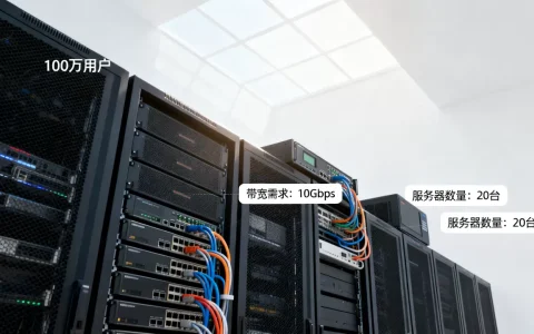 100万用户需要多少台服务器，服务器需要多大带宽？