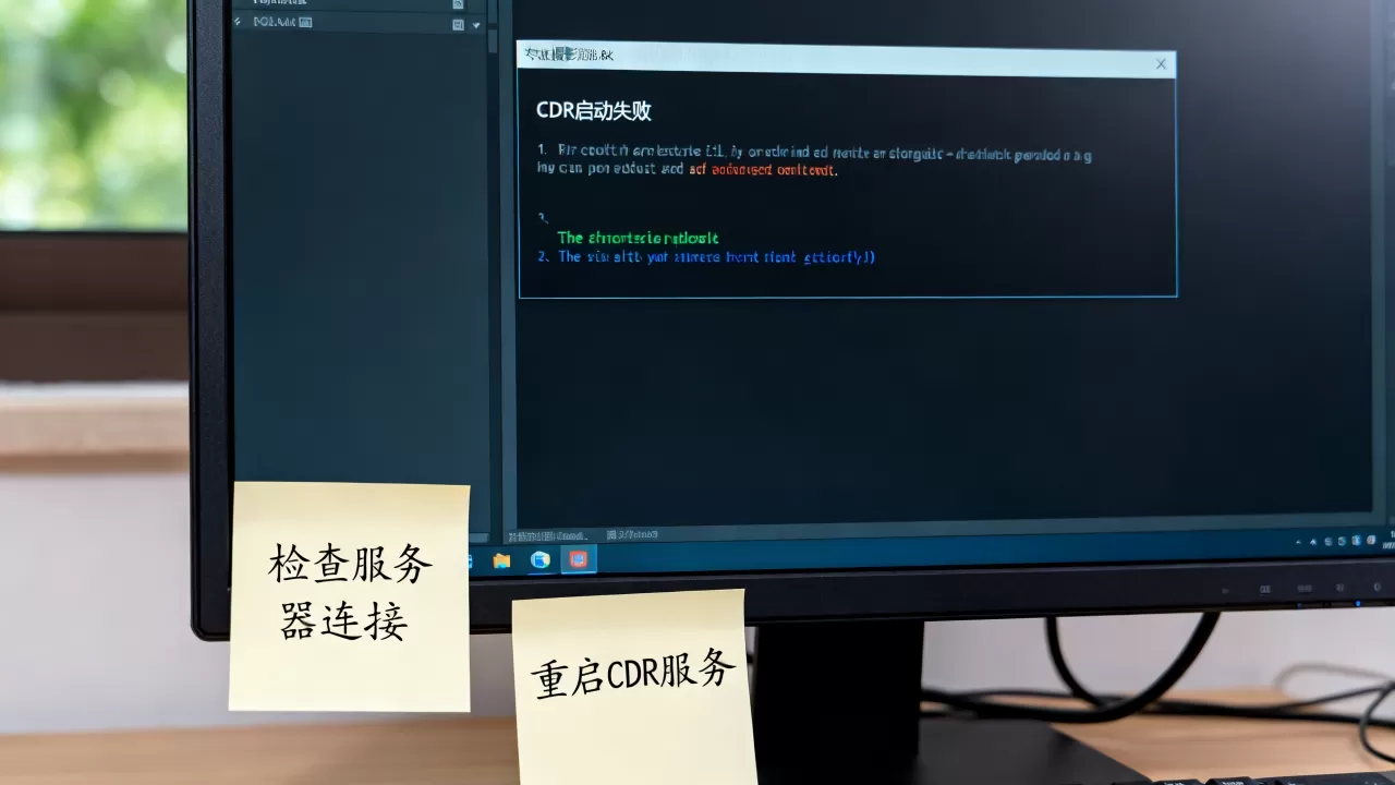CDR启动服务器应用程序为何失败,cdr启动失败怎么解决? CDR启动服务器应用程序为何失败,cdr启动失败怎么解决?