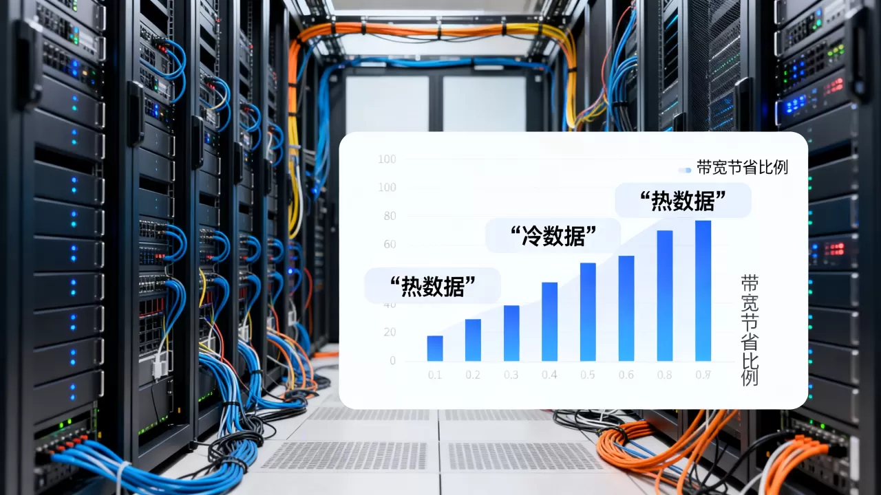 网盘冷热数据分开后带宽到底能省多少,冷热数据分离如何实现? 网盘冷热数据分开后带宽到底能省多少,冷热数据分离如何实现?