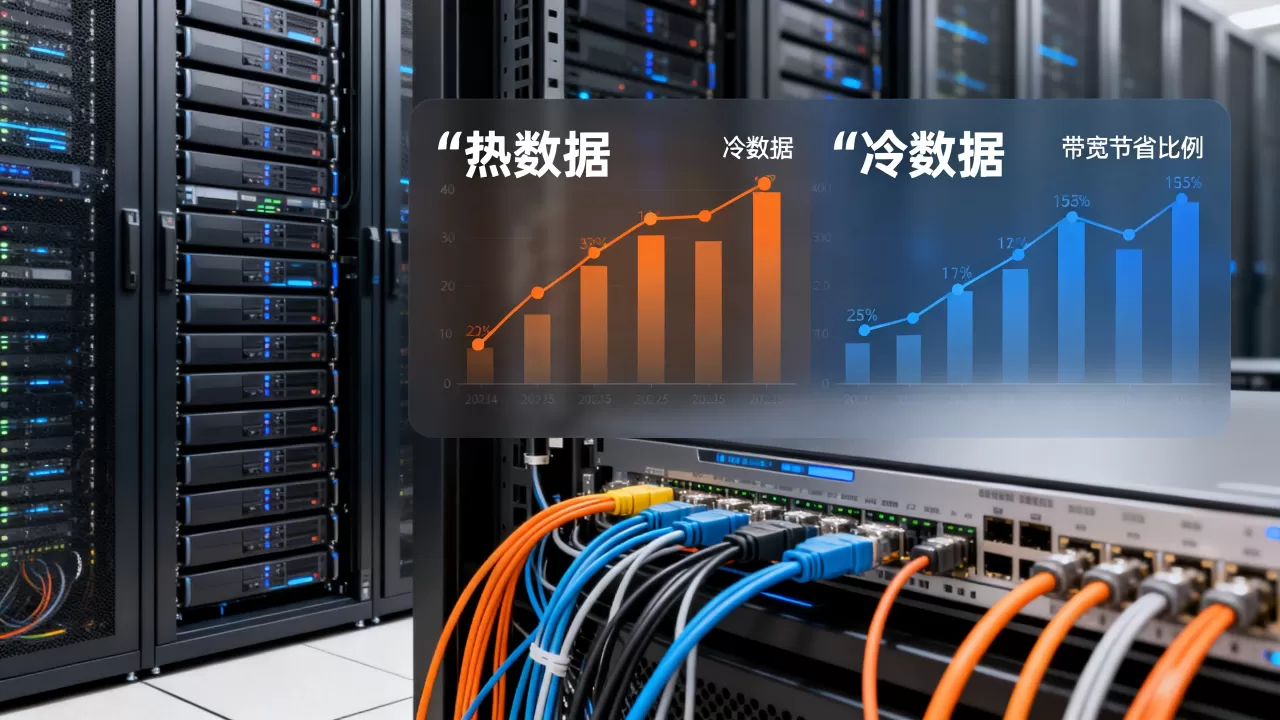 网盘冷热数据分开后带宽到底能省多少,冷热数据分离如何实现? 网盘冷热数据分开后带宽到底能省多少,冷热数据分离如何实现?