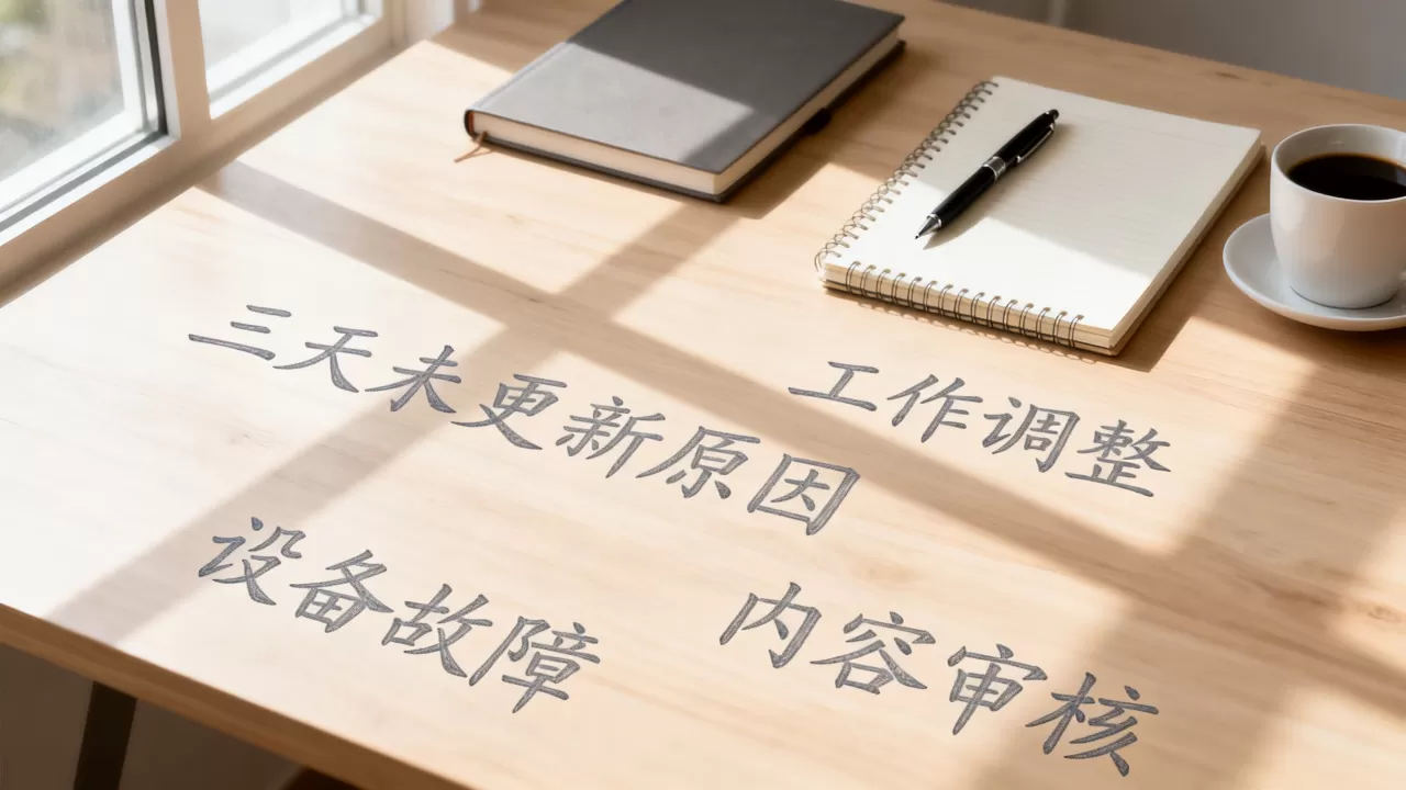 为什么这三天都没有更新,是什么原因造成的呢 为什么这三天都没有更新,是什么原因造成的呢