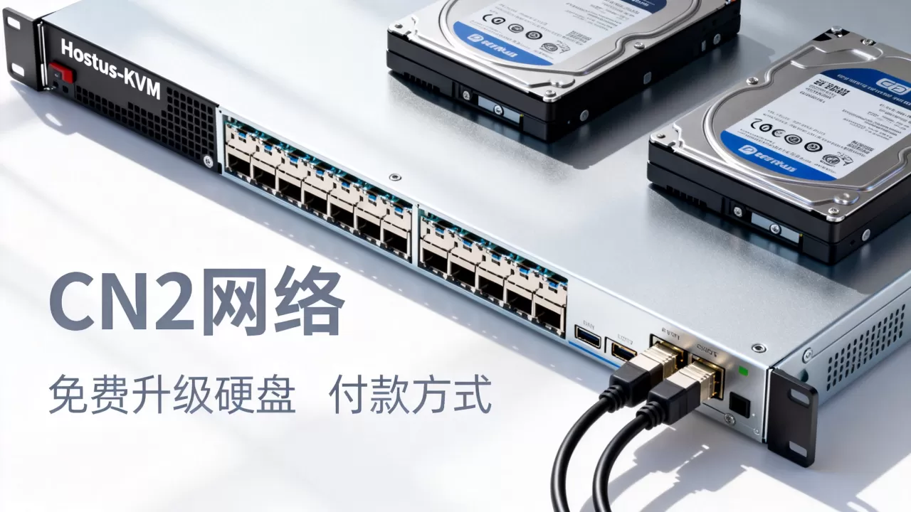 Hostus-KVM加入CN2网络免费升级硬盘?,怎么付款? Hostus-KVM加入CN2网络免费升级硬盘?,怎么付款?