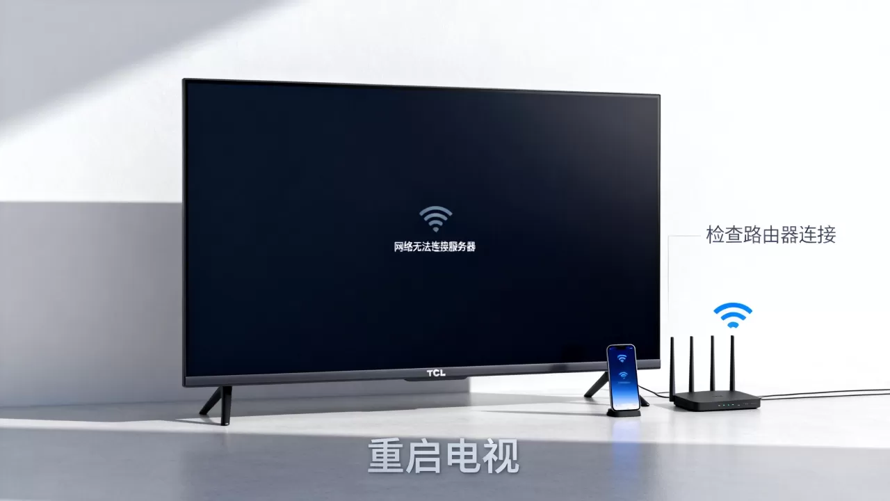 TCL电视显示网络无法连接服务器怎么办,怎么回事 TCL电视显示网络无法连接服务器怎么办,怎么回事