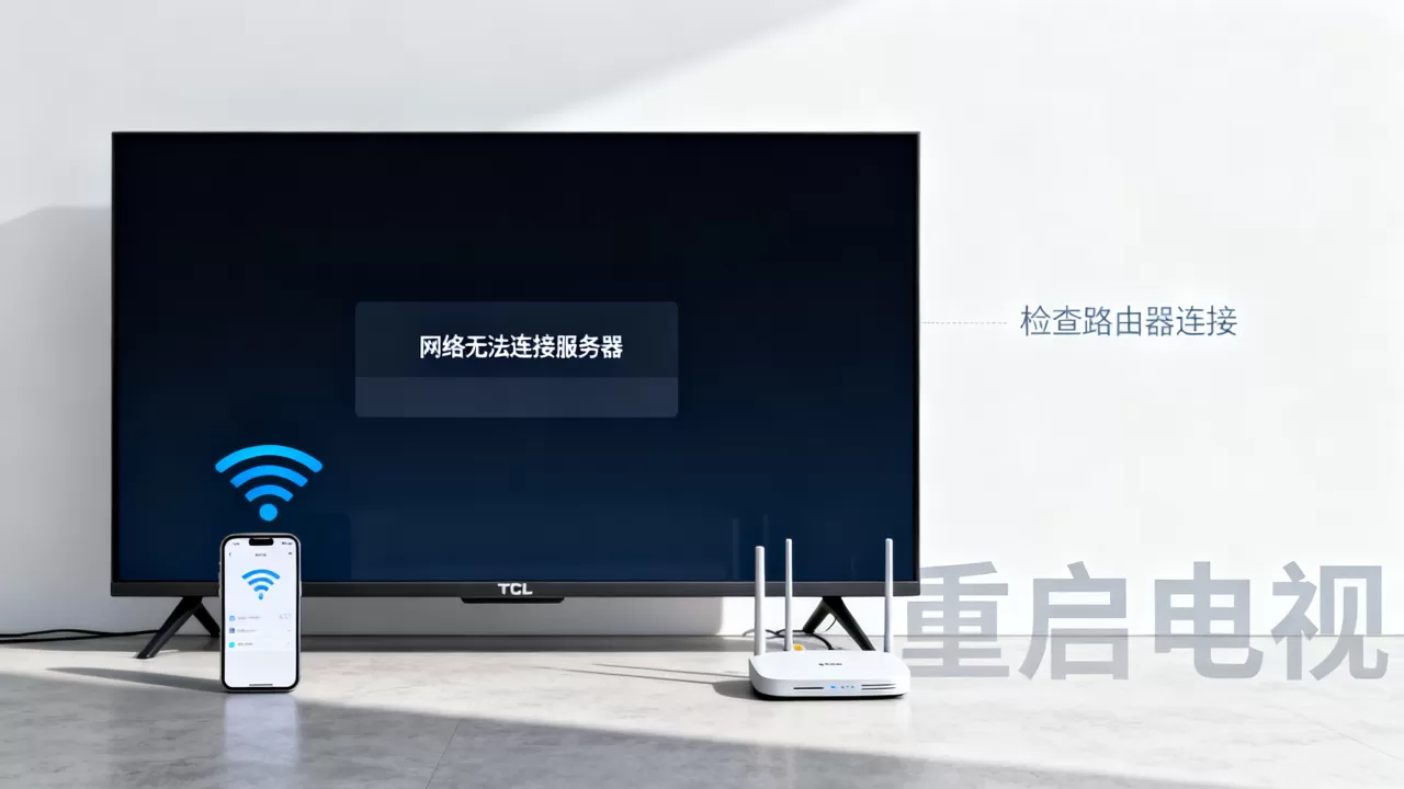 TCL电视显示网络无法连接服务器怎么办,怎么回事 TCL电视显示网络无法连接服务器怎么办,怎么回事
