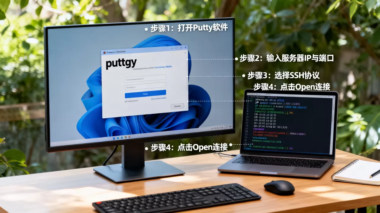如何用putty连接VPS服务器?,详细步骤是什么? 如何用putty连接VPS服务器?,详细步骤是什么?