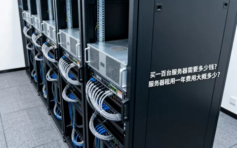 买一百台服务器需要多少钱，服务器租用一年费用大概多少？