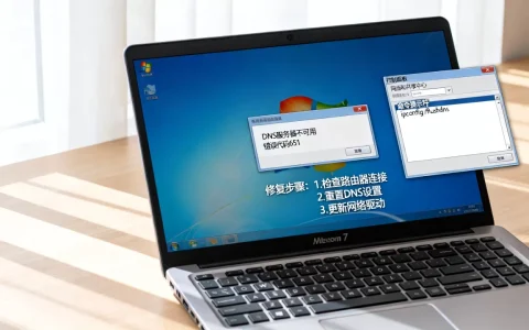 win7提示DNS服务器不可用如何修复，网络错误代码651解决方法