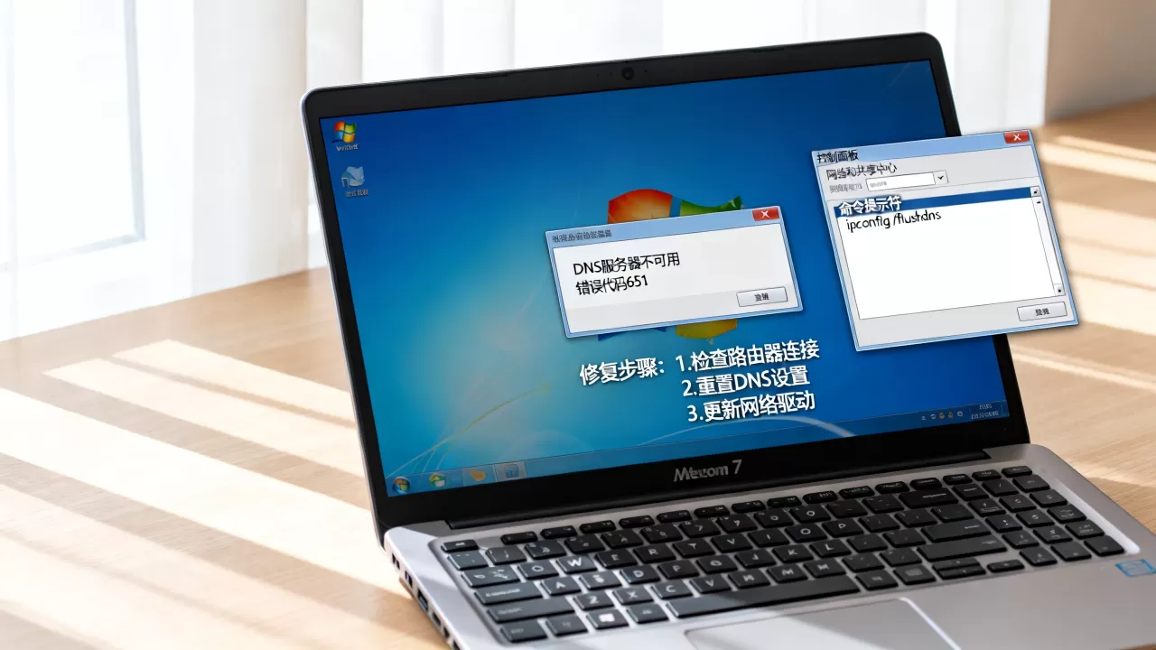 win7提示DNS服务器不可用如何修复,网络错误代码651解决方法 win7提示DNS服务器不可用如何修复,网络错误代码651解决方法