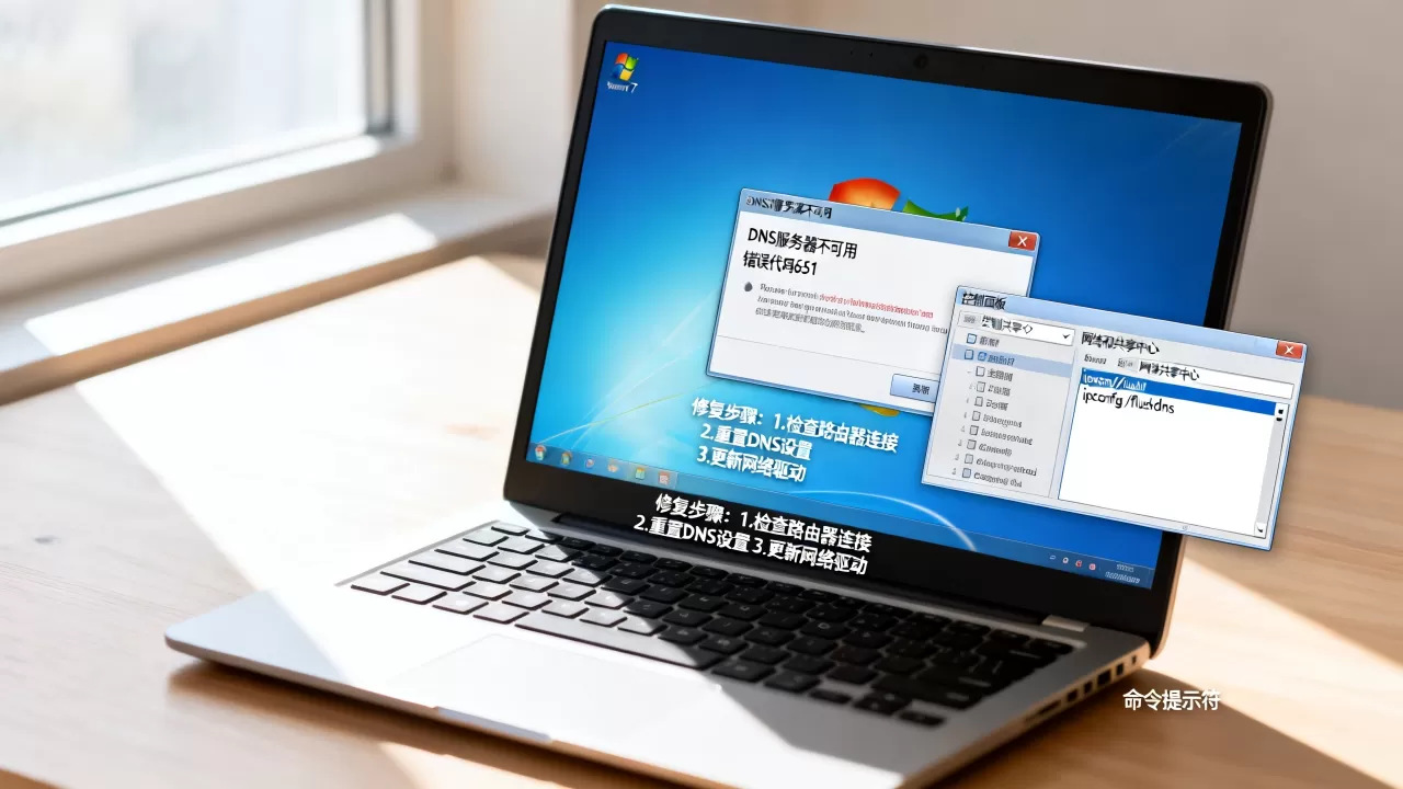 win7提示DNS服务器不可用如何修复,网络错误代码651解决方法 win7提示DNS服务器不可用如何修复,网络错误代码651解决方法