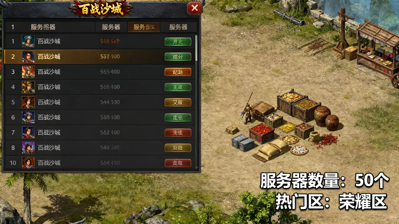 百战沙城到底有几个服务器,百战沙城哪个区人最多 百战沙城到底有几个服务器,百战沙城哪个区人最多