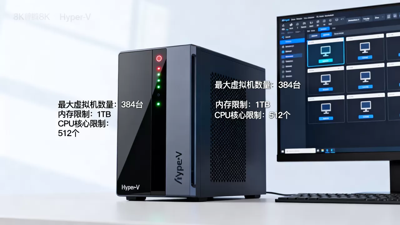 一台Hyper-V服务器最多能装多少台虚拟机,有什么限制? 一台Hyper-V服务器最多能装多少台虚拟机,有什么限制?