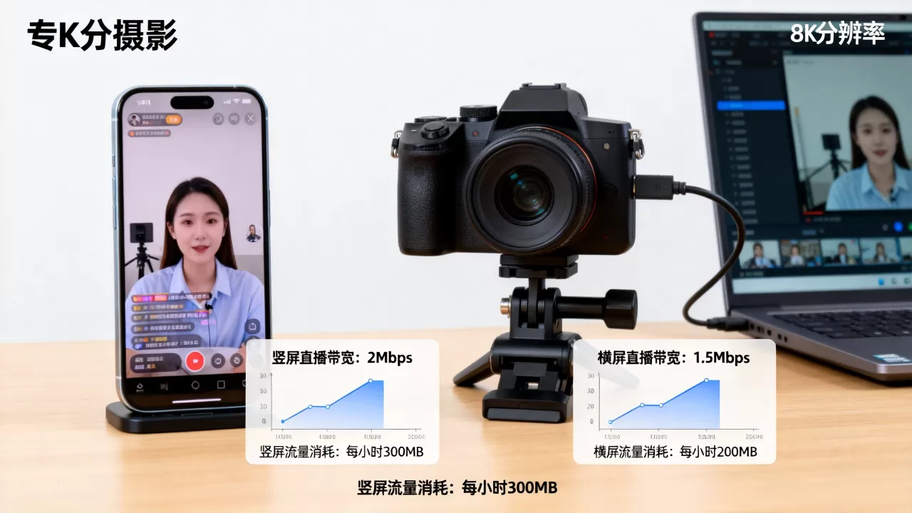 竖屏直播和横屏直播带宽差多少,为什么竖屏更耗流量? 竖屏直播和横屏直播带宽差多少,为什么竖屏更耗流量?