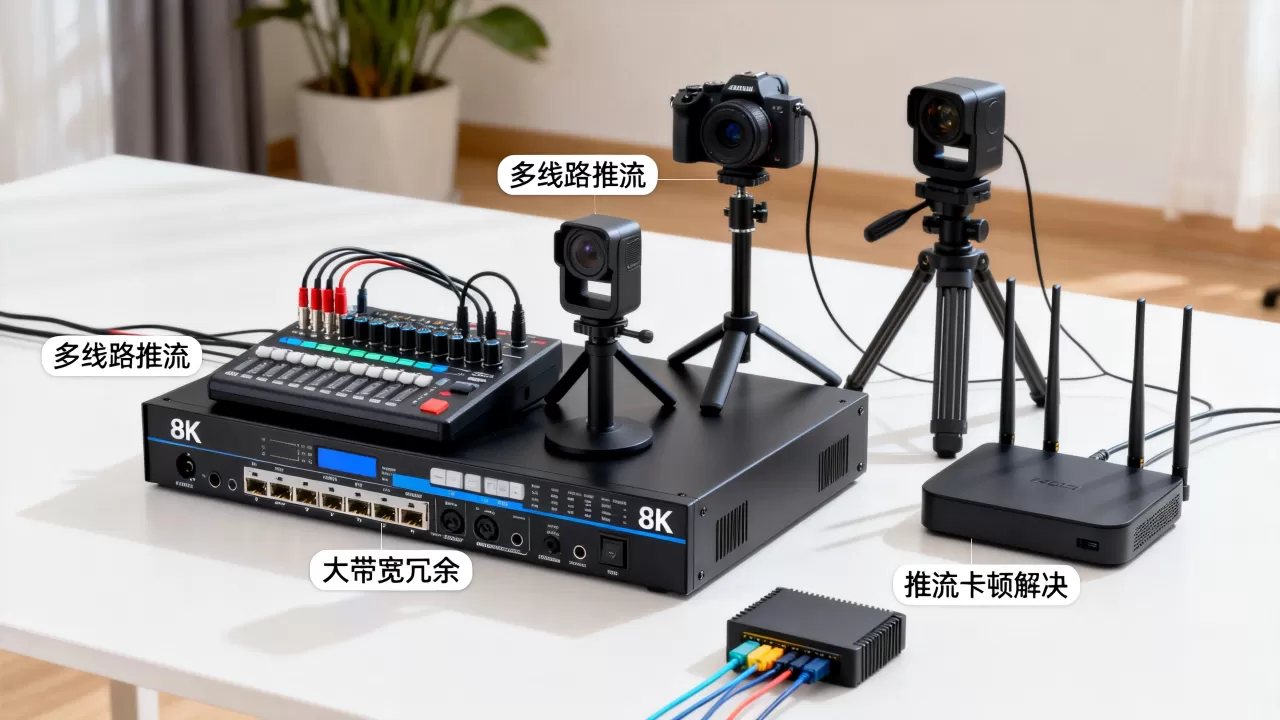 秀场直播多线路推流大带宽冗余如何做?,直播推流卡顿怎么解决? 秀场直播多线路推流大带宽冗余如何做?,直播推流卡顿怎么解决?