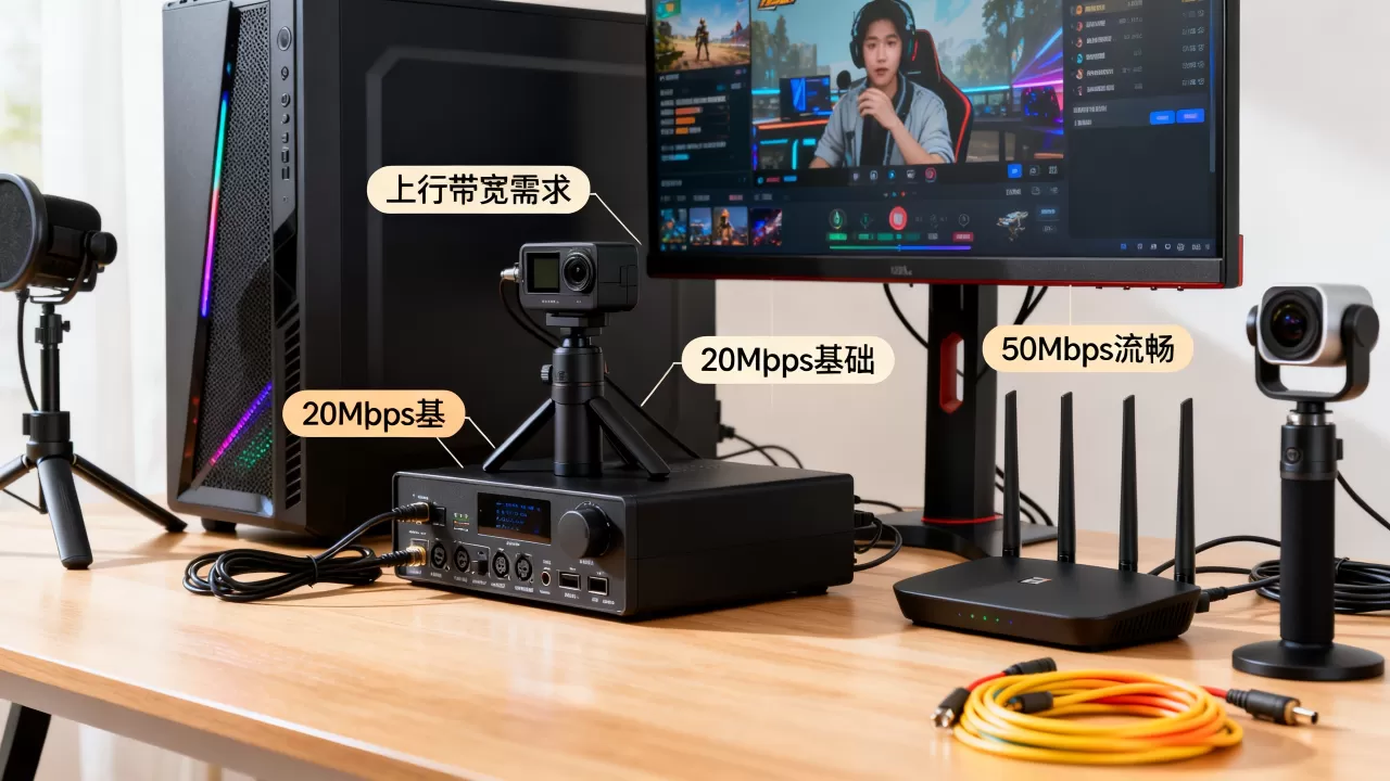 游戏直播高码率推流到底要多少上行带宽,上行带宽多少兆够用? 游戏直播高码率推流到底要多少上行带宽,上行带宽多少兆够用?