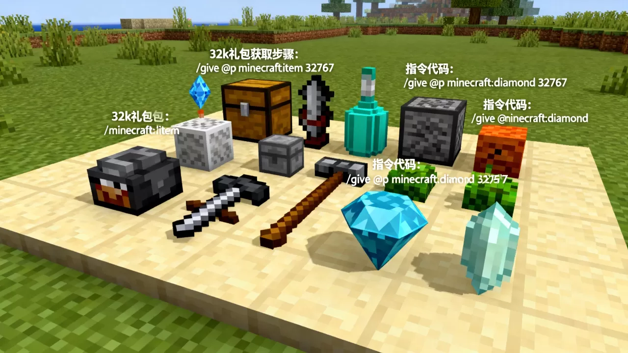 我的世界服务器32k礼包怎么弄,指令代码是什么? 我的世界服务器32k礼包怎么弄,指令代码是什么?