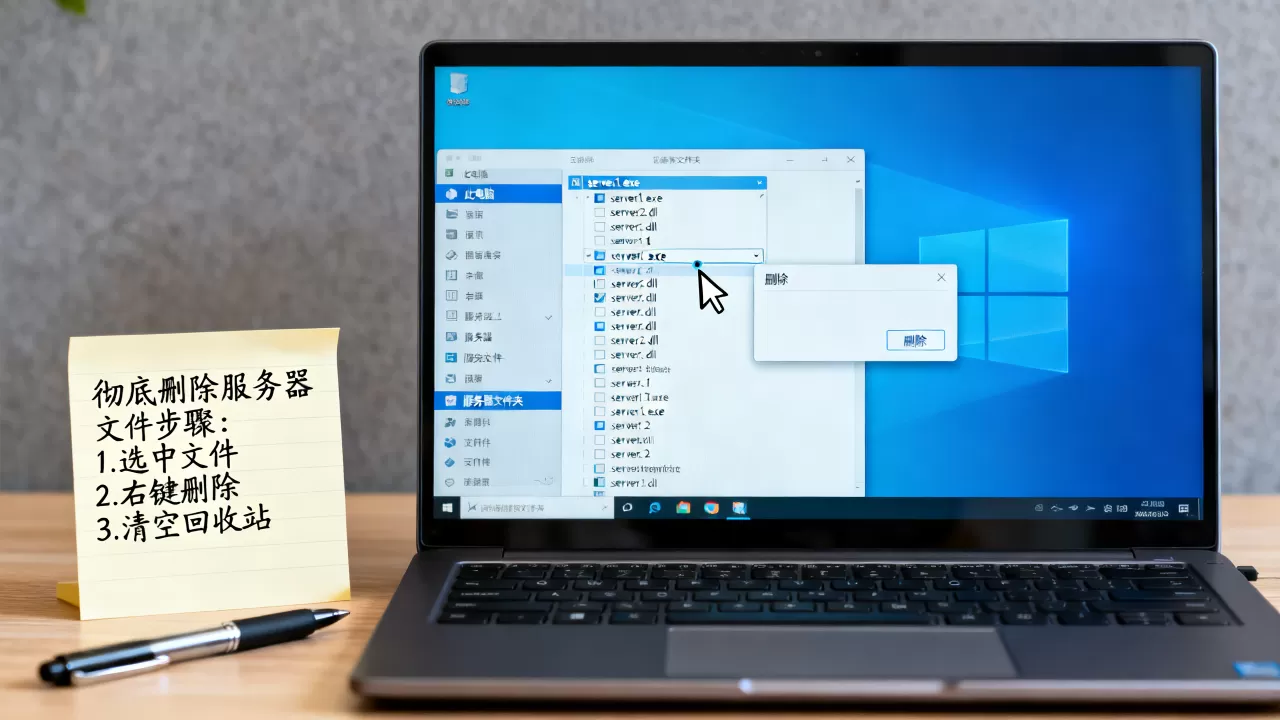 怎么把Windows10下载的服务器删掉?,win10服务器文件怎么彻底删除 怎么把Windows10下载的服务器删掉?,win10服务器文件怎么彻底删除