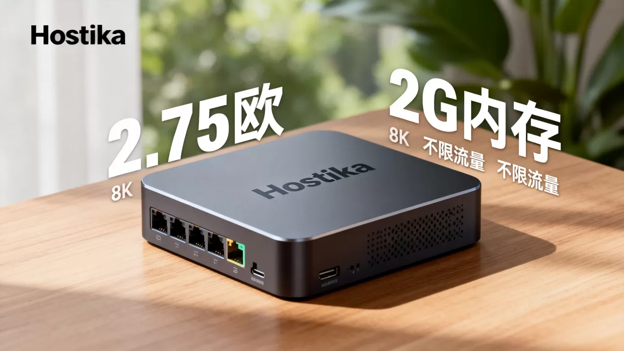 Hostika 2.75欧2G内存不限流量适合吗,性能怎么样 Hostika 2.75欧2G内存不限流量适合吗,性能怎么样