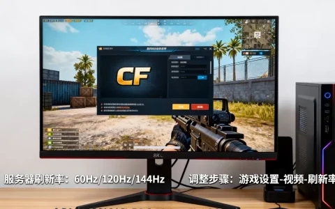 cf服务器刷新率目前是多少算正常，怎么调？