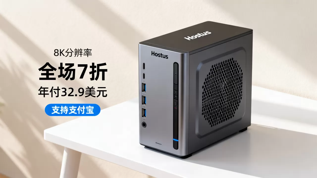 hostus全场7折年付32.9美元主机值不值,支持支付宝吗 hostus全场7折年付32.9美元主机值不值,支持支付宝吗