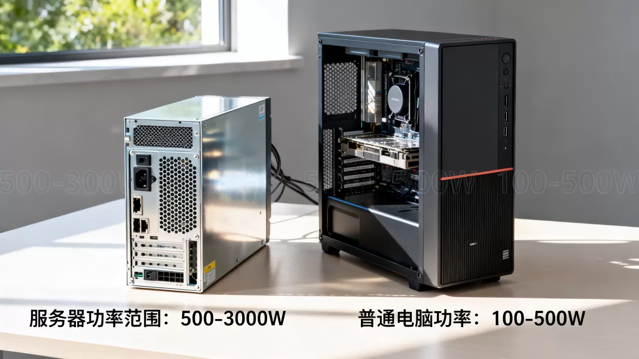 服务器一般多少瓦功率?和普通电脑耗电差多少? 服务器一般多少瓦功率?和普通电脑耗电差多少?