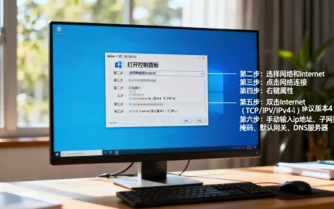 win10服务器ip地址如何设置，详细步骤是什么