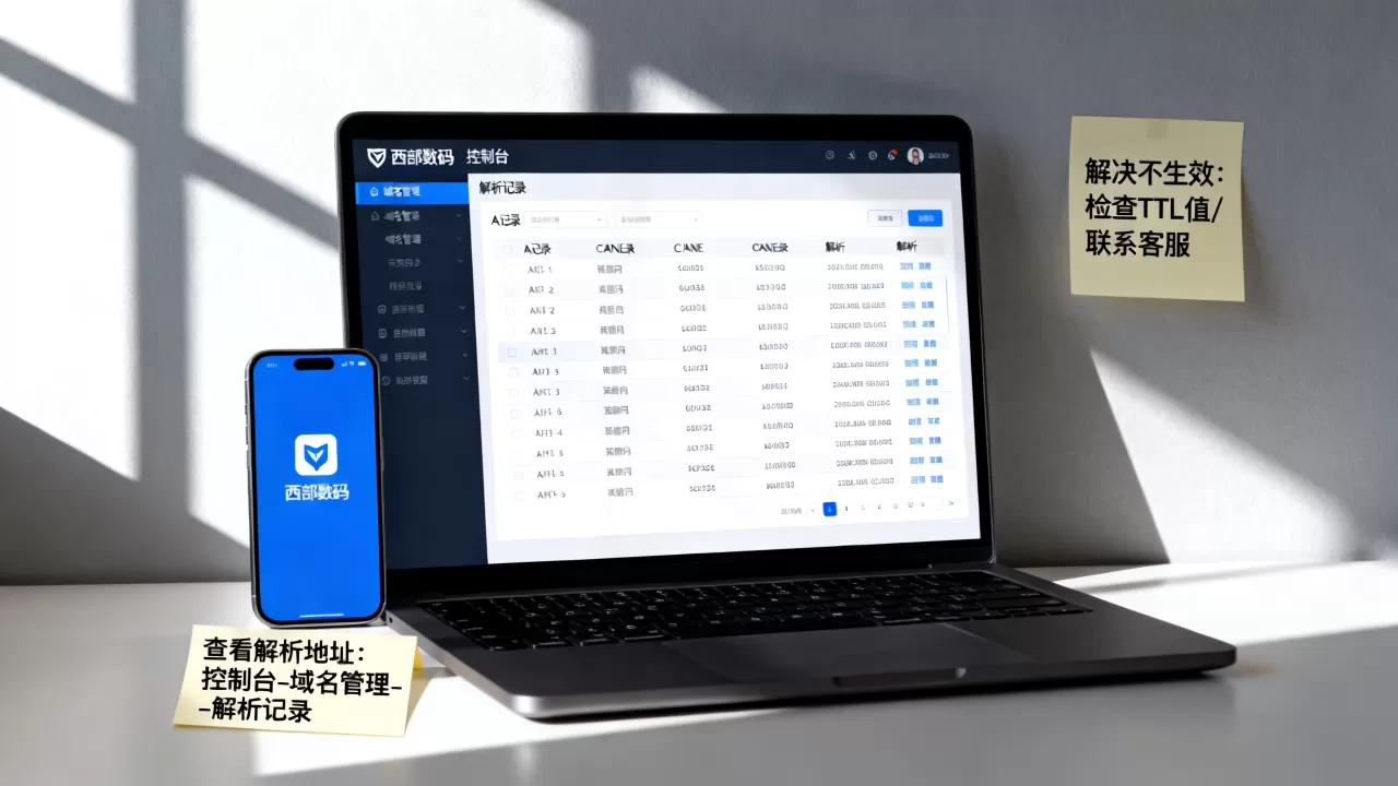 西部数码域名解析地址如何查看,域名解析不生效怎么解决? 西部数码域名解析地址如何查看,域名解析不生效怎么解决?