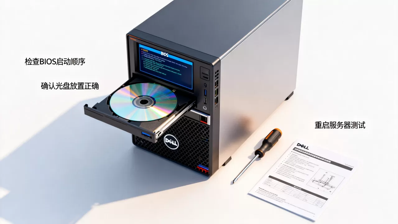 戴尔服务器无法从光盘启动怎么办,是什么原因 戴尔服务器无法从光盘启动怎么办,是什么原因
