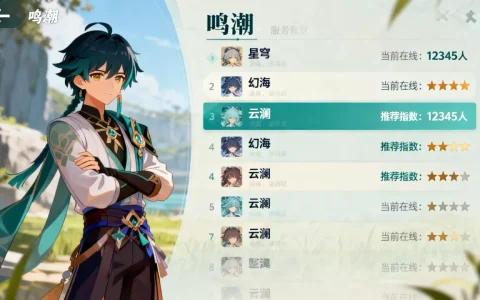 鸣潮游戏有哪些服务器，哪个服务器最火爆？