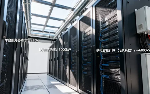 1万台服务器供电需要多少千瓦，数据中心供电容量怎么计算