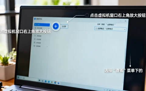虚拟机界面怎么放大显示，虚拟机全屏怎么设置
