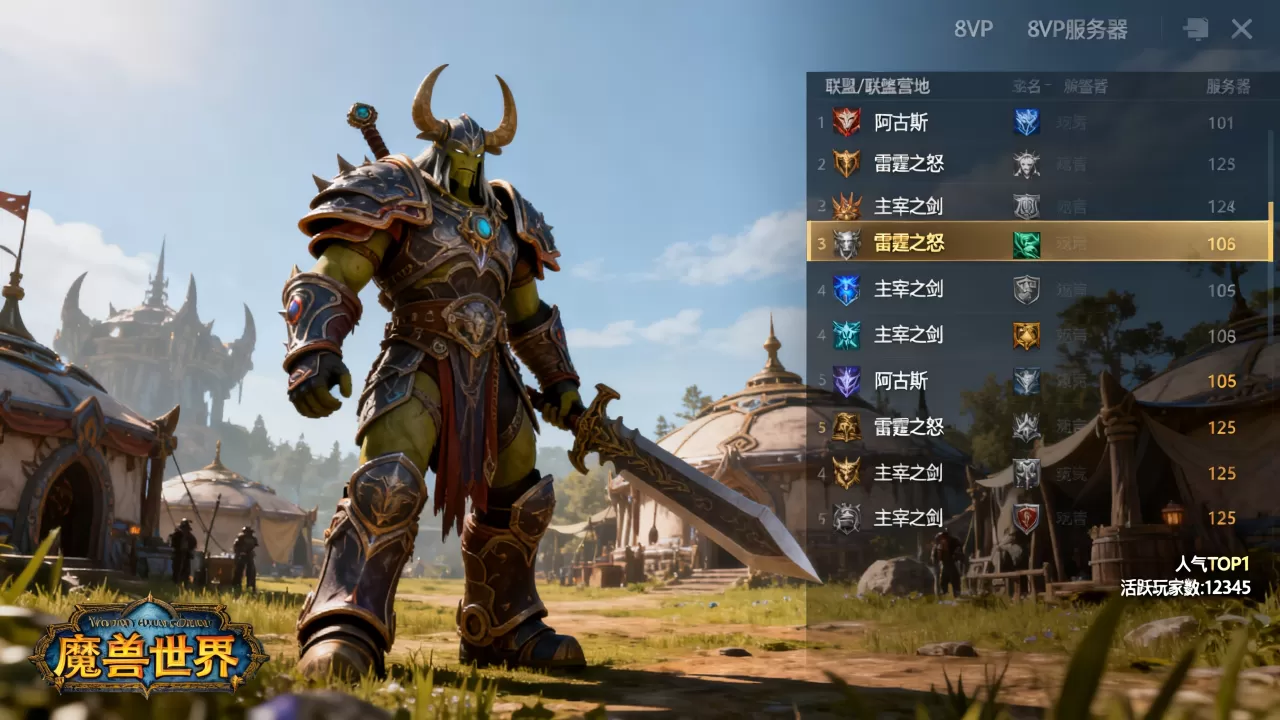 魔兽世界有哪些pvp服务器,哪个服务器人气高 魔兽世界有哪些pvp服务器,哪个服务器人气高